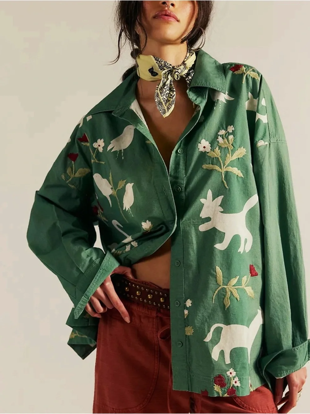Free People / We The Free Crafty Critter Shirt - Picture 1 of 6